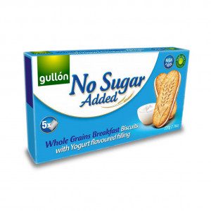 Gullon Yoğurt Aroması Dolgulu Şekersiz Sandviç Bisküvi 220 g