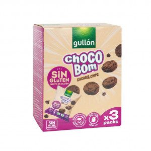 Gullon Glutensiz Kakolu Çikolata Parçacıklı Bisküvi 120g